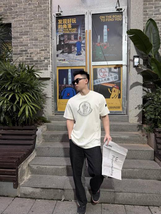 蒙口 26ss字母标识logo印花T恤 商品图0