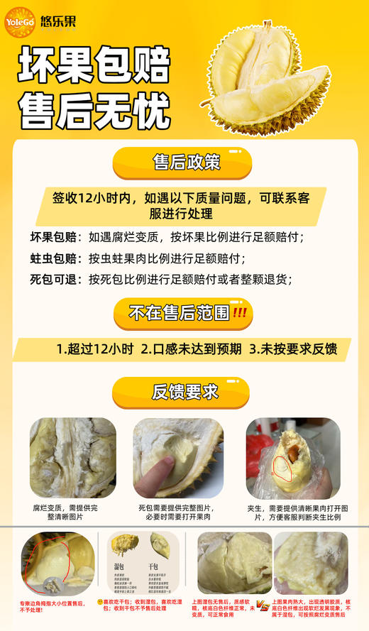 【限时尝鲜】泰国猫山王托曼尼榴莲顺丰包邮【收到之后建议放置一两天，会更软糯绵密！】 商品图7