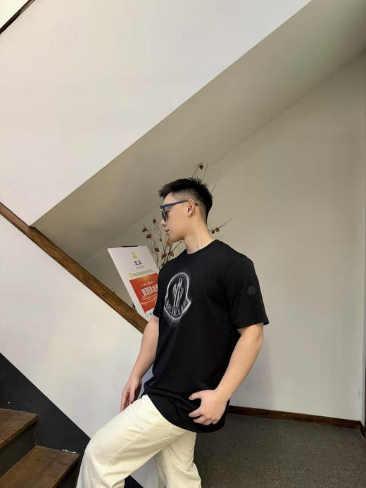 蒙口 26ss字母标识logo印花T恤 商品图5