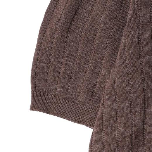 SDSA男装2026新款高贵轻奢老钱风简约半拉链翻领短袖T恤百搭休闲 商品图2