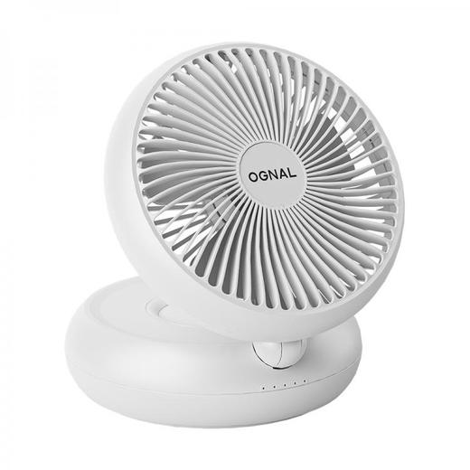 小风扇桌面风扇宿舍办公室小型台式电风扇静音壁挂风扇床上usb充电风扇厨房挂墙遥控空气循环扇 四挡静音大风力PD-MF402 商品图2