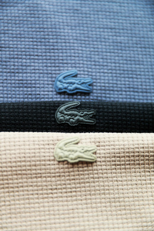 华夫格圆领tee，松弛感半袖儿。罗纹锁边双股明线衍缝t恤E041188 商品图2