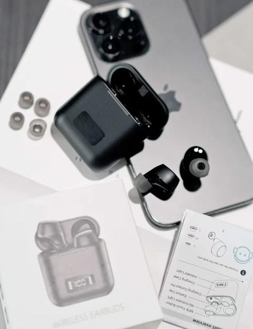 官网同步在售29.9美金！！全新正品 kurdene品牌LED显示触摸操作蓝牙5.3 超长使用6小时 无限蓝牙耳机！ 商品图0