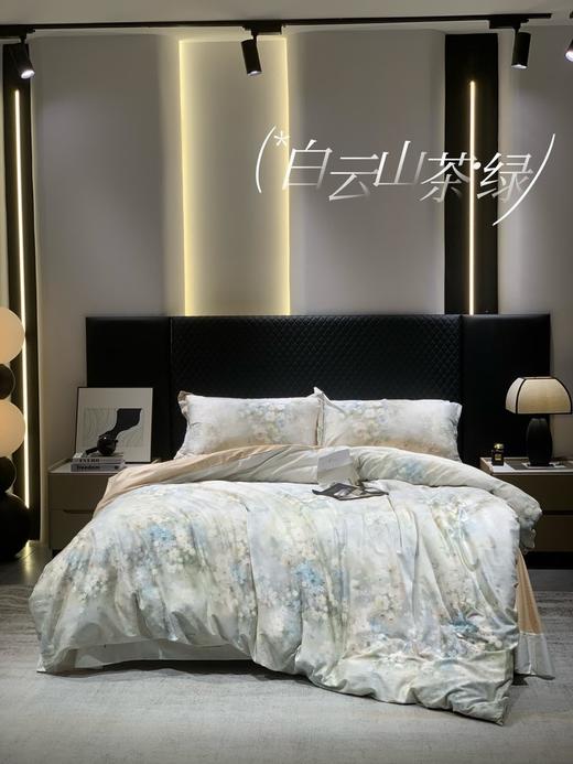 【多妈团购 水家专柜千元级100支新疆长绒贡缎四件套】柔软温润 吸湿能力强，和专柜一模一样的品质，摸上去像绸缎一样丝滑，贴肤凉丝丝的，夏天盖超舒服-圆圆家纺 商品图8