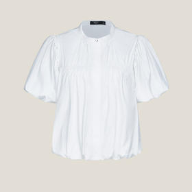 G2000女装SS26商场新款【棉质莫代尔】柔软温柔甜美短袖休闲衬衫61243421