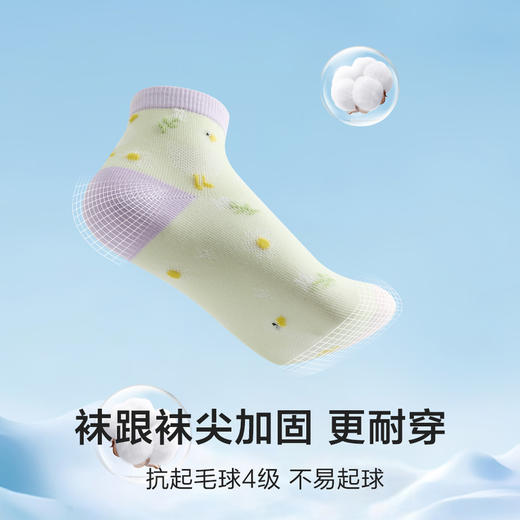 MM 山姆 Member's Mark 吸湿速干长绒棉女童袜 7双装 商品图8