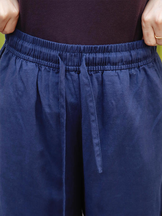 【藏肉显瘦 小个子友好 天丝亚麻山本弯刀裤】预售5-7天 遮胯宽 挡腿粗 收小腹 商品图7