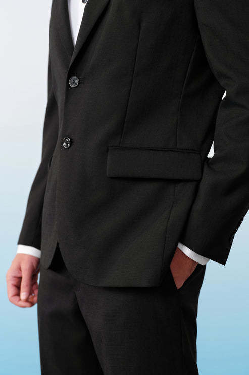 G2000男装SS26商场新款【BLACK】【绵羊毛混纺】合身剪裁西装外套61415401 商品图4