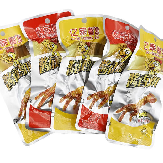 【地道卤味！安全锁鲜】亿家馨酱香鸡爪香辣原味32g/袋卤味鸡脚真空包装网红休闲鸡肉零食。xb 商品图3