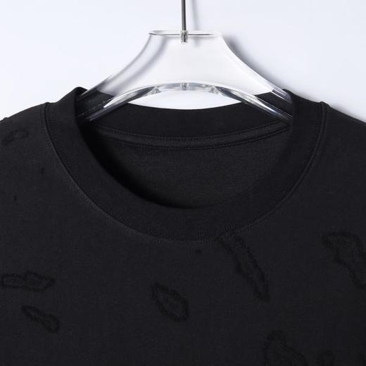 SDSA男装2026新款高贵轻奢简约时尚磨毛纯色圆领短袖T恤休闲百搭 商品图1