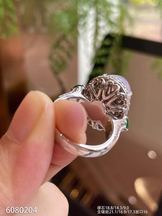 6080204，紫罗兰蛋面戒指。具体价格微信咨询 商品图3