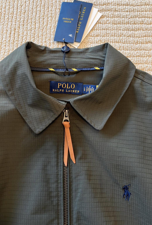 411-4 百分百 纯圆正 RL小马英伦风 小碎格 男士夹克外套 老朱176/148穿M 商品图4