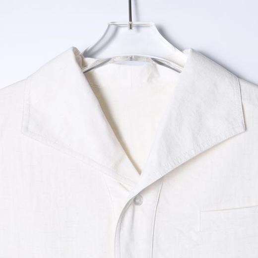 SDSA男装2026新款轻奢古巴领可调节袖短袖衬衫宽松翻领休闲上衣 商品图1