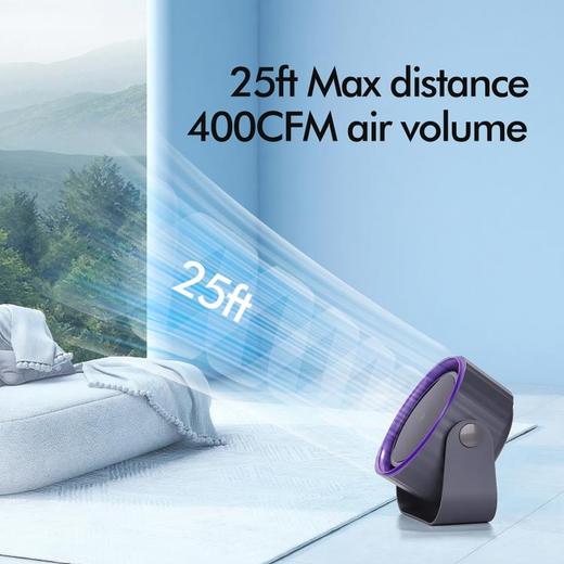 奥戈那 桌面风扇宿舍台面小风扇办公室桌面小风扇长续航轻音壁挂两用电风扇 M12【长续航、可挂可立】 商品图2