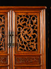清中期	黄花梨透雕螭龙纹四抹门圆角柜（一对） 商品缩略图1
