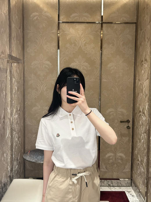 蒙口26ss标识贴饰短袖POLO衫 商品图0