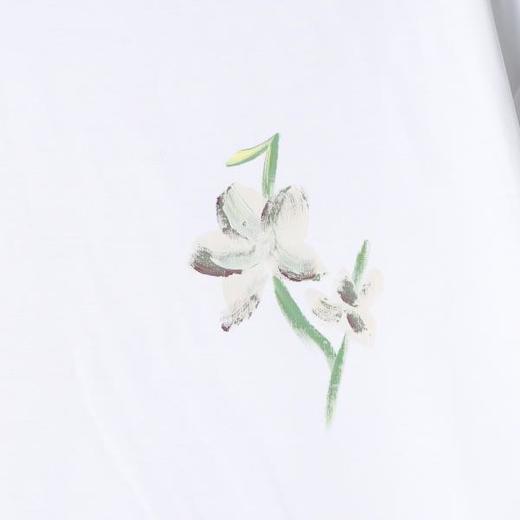 SDSA男装2026新款高贵轻奢国潮手绘花卉圆领短袖T恤百搭时尚上衣 商品图3