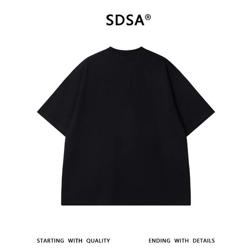 SDSA男装2026新款高贵轻奢美式潮牌撞色印花字母圆领短袖T恤百搭 商品图4