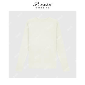 04-4潘依绣丁丁宠粉羊毛百搭镂空肌理感打底长袖针织上衣 ZZ25081