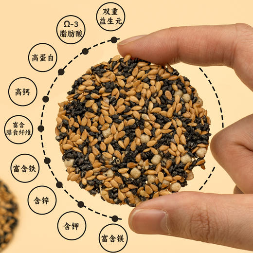 无糖益生元亚麻籽饼120g*4盒 商品图5