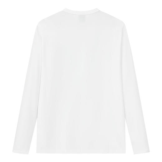 【棉混纺】德鲨长袖圆领T恤男青年2025春季新款休闲上衣打底体恤 商品图3