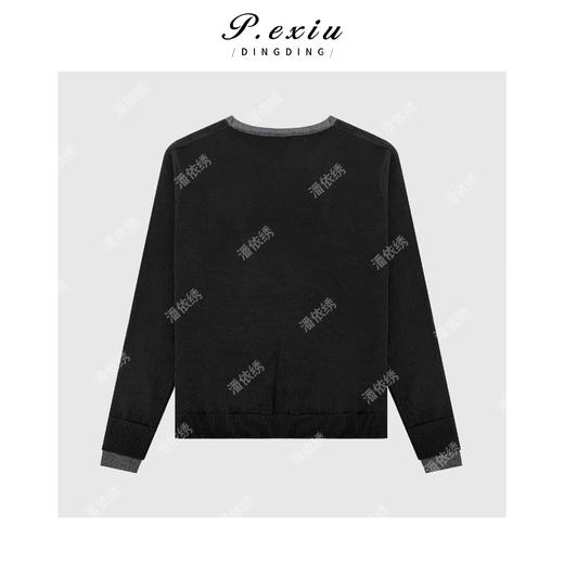 04-4潘依绣丁丁宠粉进口安迪丝假两件设计时髦百搭针织毛衣ZZ1057 商品图2