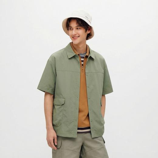 商场同款|森马 x Marcus联名款短袖衬衫男夏防晒户外上衣2026新款 商品图2