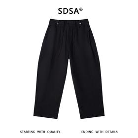 SDSA男装2026新款高贵轻奢慵懒风简约纯色抽绳休闲裤百搭显瘦裤子