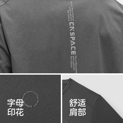 商场同款|森马XCNSPACE航天合作系列短袖T恤男夏季2026新款针织衫 商品图3