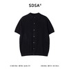 SDSA男装2026新款高贵轻奢复古镂空针织纽扣翻领短袖T恤百搭休闲 商品缩略图0