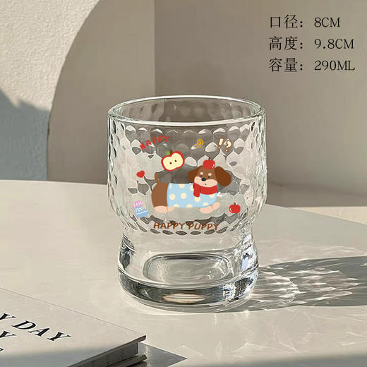 【创意卡通图案、家用办公两用】ins玻璃杯高级咖啡杯小众创意卡通家用水杯女学生冰美式牛奶杯子.TA 商品图4