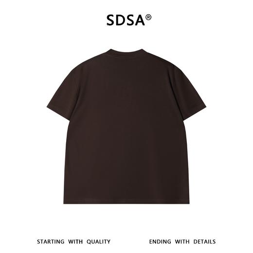 SDSA男装2026新款高贵轻奢重磅圆领短袖T恤宽松基础款休闲上衣 商品图4