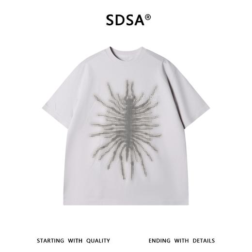 SDSA男装2026新款轻奢美式潮牌蜘蛛印花圆领T恤刺绣字母设计百搭 商品图1