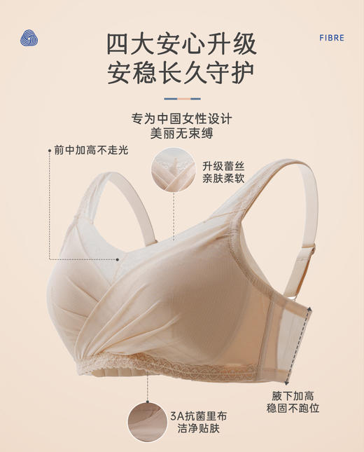 【新品花玥】爱慕义乳术后文胸 ，优雅升级无钢圈健康文胸 加宽底围 不上移 商品图1