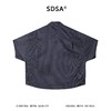 SDSA男装2026新款高贵轻奢日系刺绣字母竖纹短袖衬衫百搭时尚衬衣 商品缩略图4