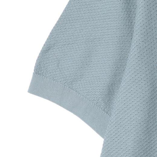 SDSA男装2026新款网眼透气V领翻领短袖针织Polo衫宽松休闲上衣 商品图2