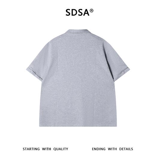 SDSA男装2026新款高贵轻奢铆钉设计感翻领短袖polo衫宽松百搭上衣 商品图4