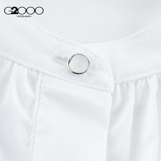G2000女装SS26商场新款【棉质莫代尔】柔软温柔甜美短袖休闲衬衫61243421 商品图4