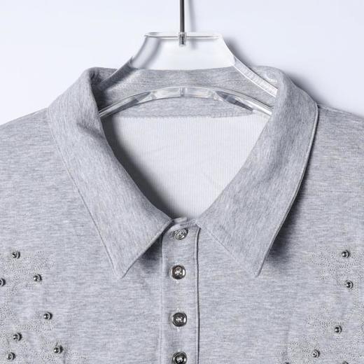 SDSA男装2026新款高贵轻奢铆钉设计感翻领短袖polo衫宽松百搭上衣 商品图1