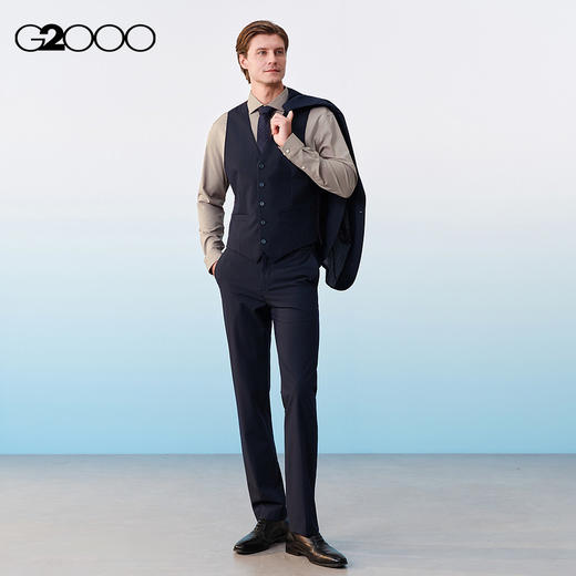 G2000男装SS26商场新款【凉感/多面弹/可机洗】商务通勤正装西裤61153013 商品图1