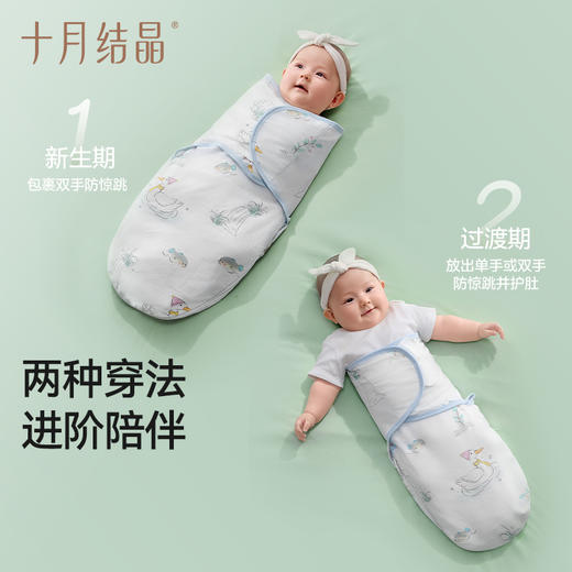 新生婴儿包单竹棉包被透气防惊跳宝宝夏季抱被低敏A类 商品图2