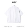 SDSA男装2026新款轻奢老钱风竖纹拉链立领短袖衬衫下摆松紧百搭 商品缩略图4