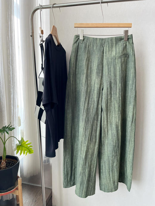 【绿野仙踪】噢蜜ooomeooo麻感大长腿宽腿裤 商品图13