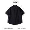 SDSA男装2026新款高贵轻奢潮牌扎染裁剪磨毛短袖衬衫百搭舒适上衣 商品缩略图4