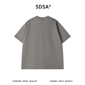 SDSA男装2026新款轻奢美式潮牌蜘蛛印花圆领T恤刺绣字母设计百搭