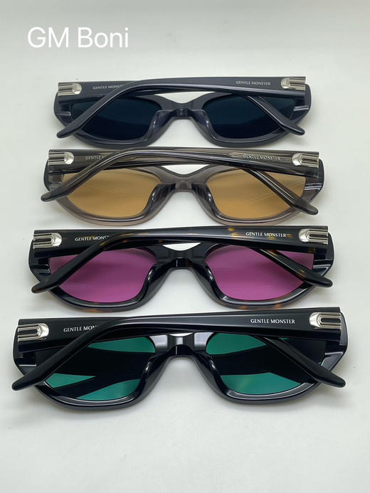 412-4自留 GM 26新款 BONI时髦窄款 炫色 时尚太阳镜 不重不压脸 完全不勒脑袋 商品图7