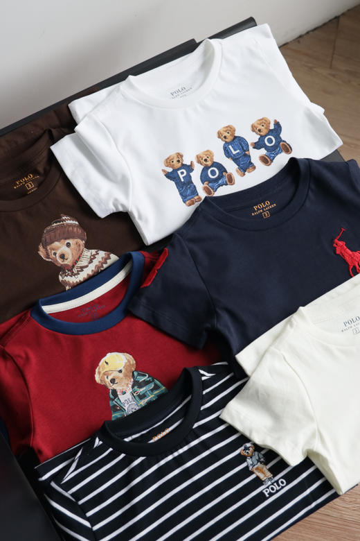 26 R.L 童趣小熊系列｜儿童纯棉短袖T恤 TZ011 商品图1