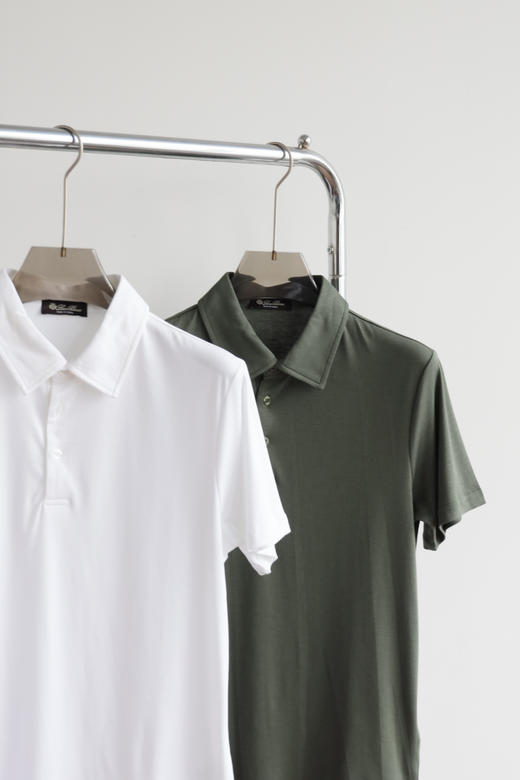 L/P 简约高级｜水溶丝光翻领短袖POLO衫 TX636 商品图3
