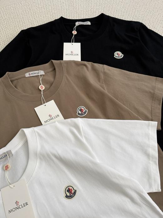 蒙口新品男士标识贴片棉质T恤 商品图3