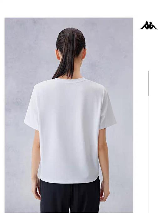 XXMKappa卡帕背靠背夏季凉感短袖女运动t恤跑步上衣休闲半袖女士 商品图1